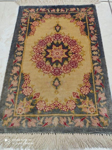 Tapis Ghom soie noué main n°12301_41×27