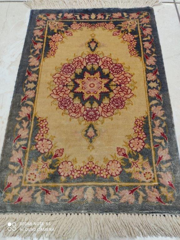 Tapis Ghom soie noué main n°12301_41×27