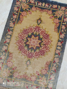 Tapis Ghom soie noué main n°12301_41×27