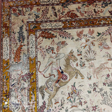 Charger l'image dans la galerie, Tapis Ghom soie tissé main n°11716_200×132
