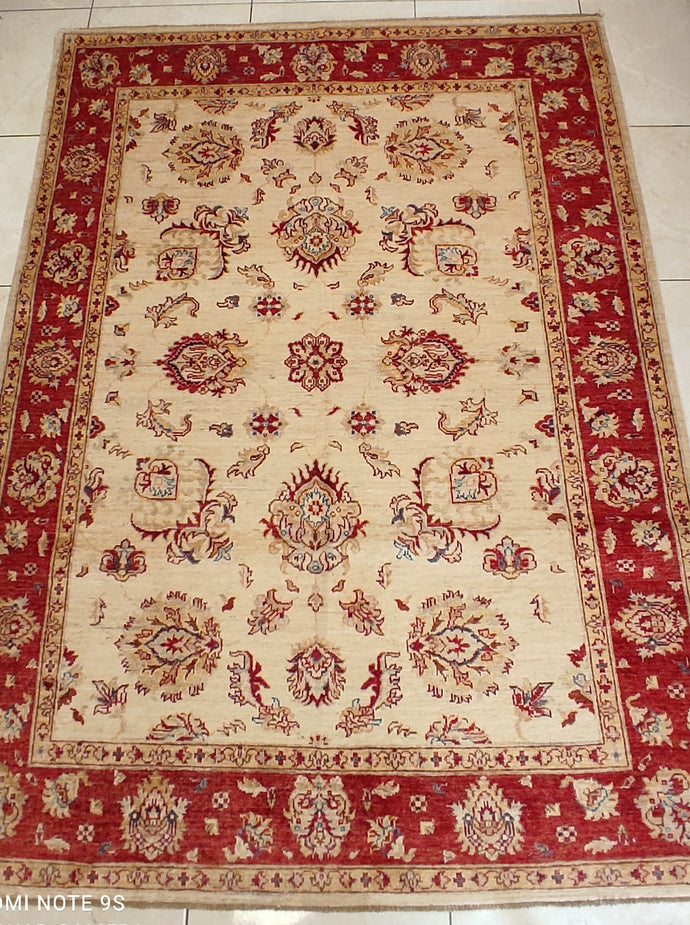 Tapis afghan fait main n°14120_200×149