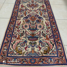 Charger l&#39;image dans la galerie, Tapis Antique Bidjard fait main n°18947_145×70

