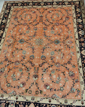 Charger l&#39;image dans la galerie, Grand Tapis Tabriz Panjaraj noué main n°18848_265×200
