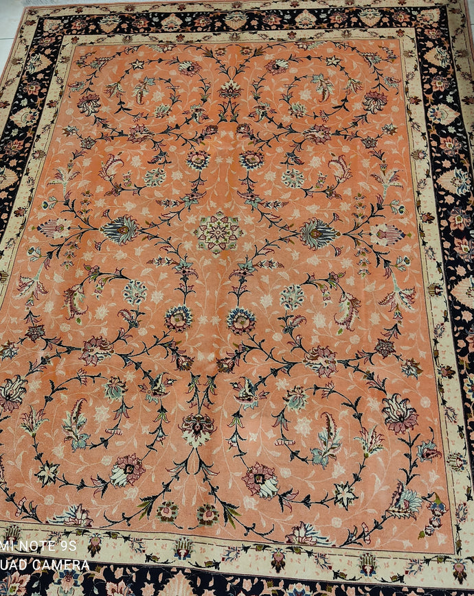 Grand Tapis Tabriz Panjaraj noué main n°18848_265×200