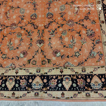 Charger l&#39;image dans la galerie, Grand Tapis Tabriz Panjaraj noué main n°18848_265×200
