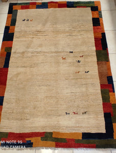 Tapis Gabbeh fait main n°1000_245×165
