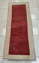 Charger l&#39;image dans la galerie, Tapis Gabbeh noué main n°1344_160×60
