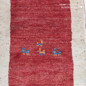 Tapis Gabbeh noué main n°1344_160×60