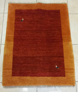 Tapis Gabbeh tissé main n°13364_108×85