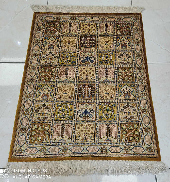 Tapis Ghom soie fait main n°11734_72×56