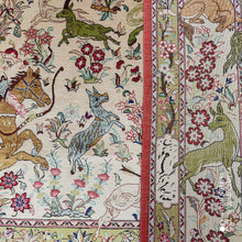 Charger l'image dans la galerie, TAPIS Ghom soie tissé main n°11717_195×133
