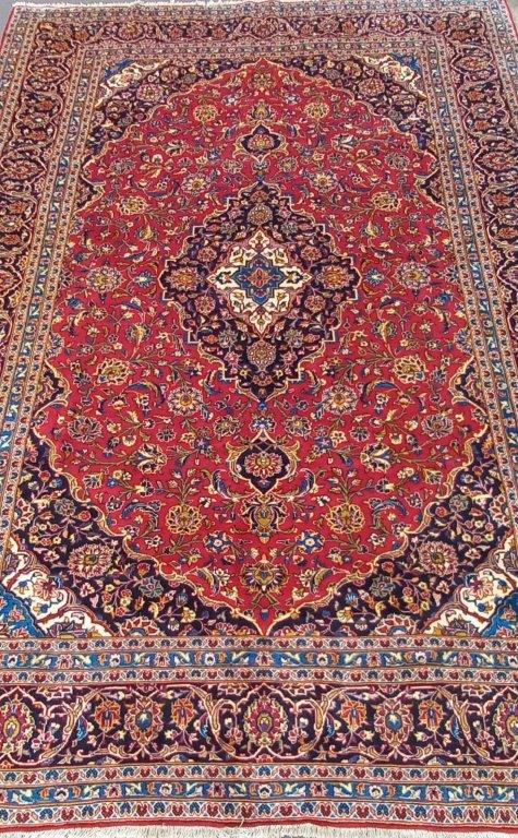 Grand Tapis Kachan fait main n°9676_403×288