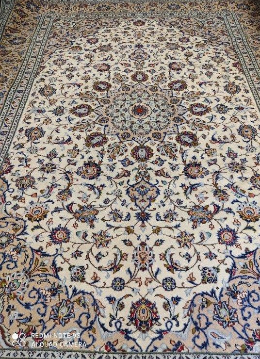 Grand Tapis Kachan fait main n°13027_343×246