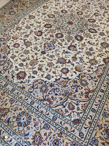 Grand Tapis Kachan fait main n°13027_343×246
