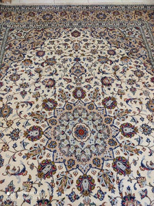 Grand Tapis Kachan fait main n°13027_343×246