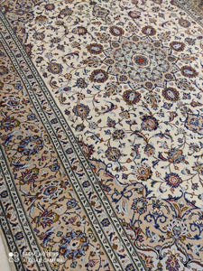 Grand Tapis Kachan fait main n°13027_343×246