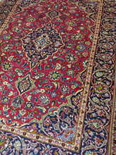 Charger l'image dans la galerie, Grand Tapis Kachan noué main n°12344_275×200
