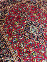 Charger l'image dans la galerie, Grand Tapis Kachan noué main n°12344_275×200
