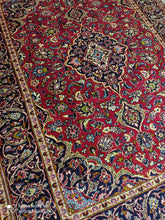 Charger l'image dans la galerie, Grand Tapis Kachan noué main n°12344_275×200

