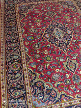 Charger l'image dans la galerie, Grand Tapis Kachan noué main n°12344_275×200
