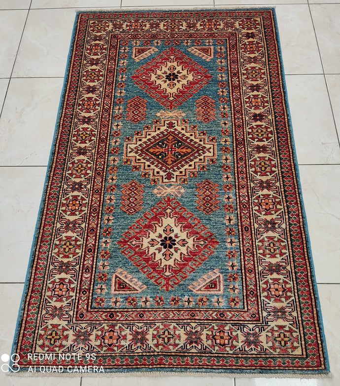 Tapis Kazak tissé main n°6495_165×103