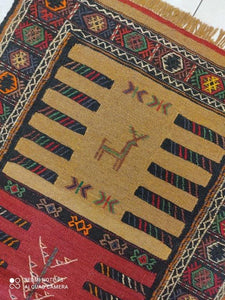 Kilim Khorassan brodé main n°19598_165×95