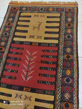 Charger l&#39;image dans la galerie, Kilim Khorassan brodé main n°19598_165×95
