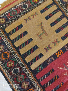 Kilim Khorassan brodé main n°19598_165×95