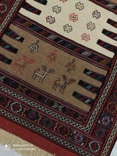 Charger l&#39;image dans la galerie, Kilim Khorassan brodé main n°19580_170×94
