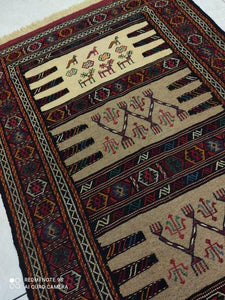 Kilim Khorassan fait main n°19614_170×97