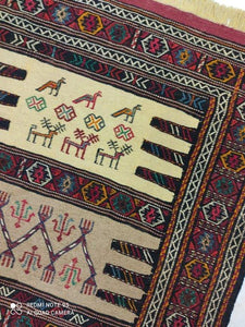 Kilim Khorassan fait main n°19614_170×97