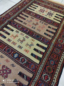 Kilim Khorassan fait main n°19607_173×100