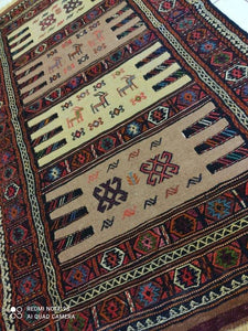 Kilim Khorassan fait main n°19607_173×100