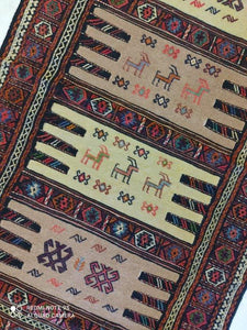 Kilim Khorassan fait main n°19607_173×100