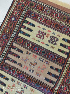 Kilim Khorassan fait main n°19607_173×100