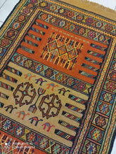 Charger l&#39;image dans la galerie, Kilim Khorassan brodé main n°19599_175×105
