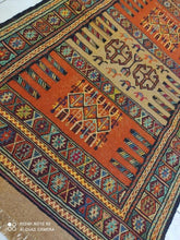 Charger l&#39;image dans la galerie, Kilim Khorassan brodé main n°19599_175×105
