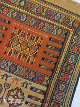 Charger l&#39;image dans la galerie, Kilim Khorassan brodé main n°19599_175×105
