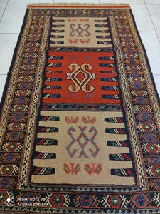 Kilim Khorassan brodé main n°19591_178×100