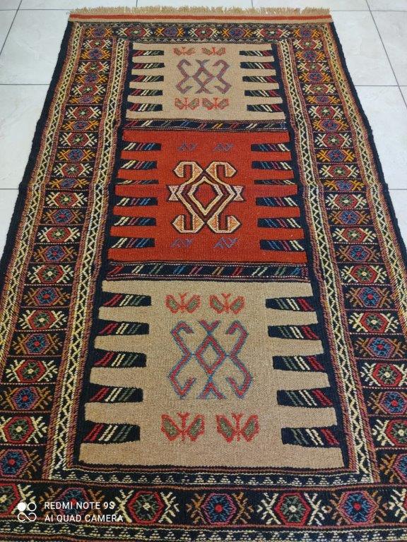 Kilim Khorassan brodé main n°19591_178×100