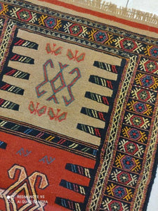 Kilim Khorassan brodé main n°19591_178×100