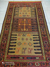 Charger l&#39;image dans la galerie, Kilim Khorassan brodé main n°19596_180×100
