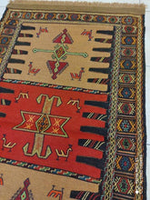 Charger l&#39;image dans la galerie, Kilim Khorassan brodé main n°19588_187×105
