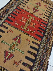 Kilim Khorassan brodé main n°19588_187×105