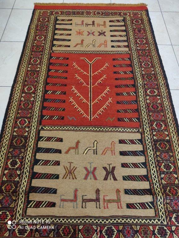 Kilim Khorassan fait main n°12454_190×102