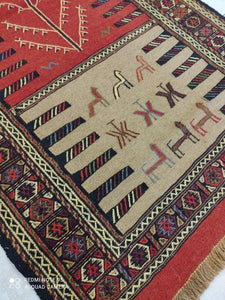 Kilim Khorassan fait main n°12454_190×102