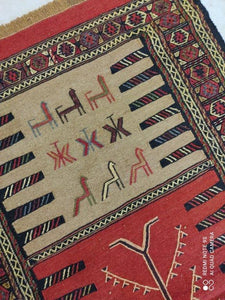 Kilim Khorassan fait main n°12454_190×102