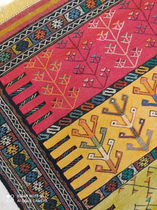 Kilim Khorassan brodé main n°19587_190×120