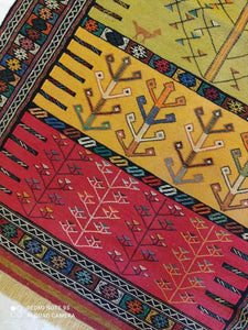 Kilim Khorassan brodé main n°19587_190×120