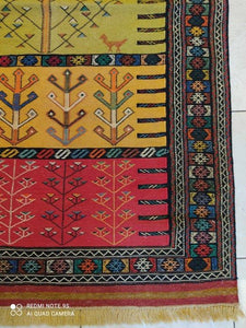 Kilim Khorassan brodé main n°19587_190×120